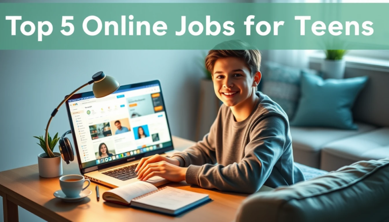 Top 5 Online Jobs for Teens: Easy Ways to Make Money Online in 2025
